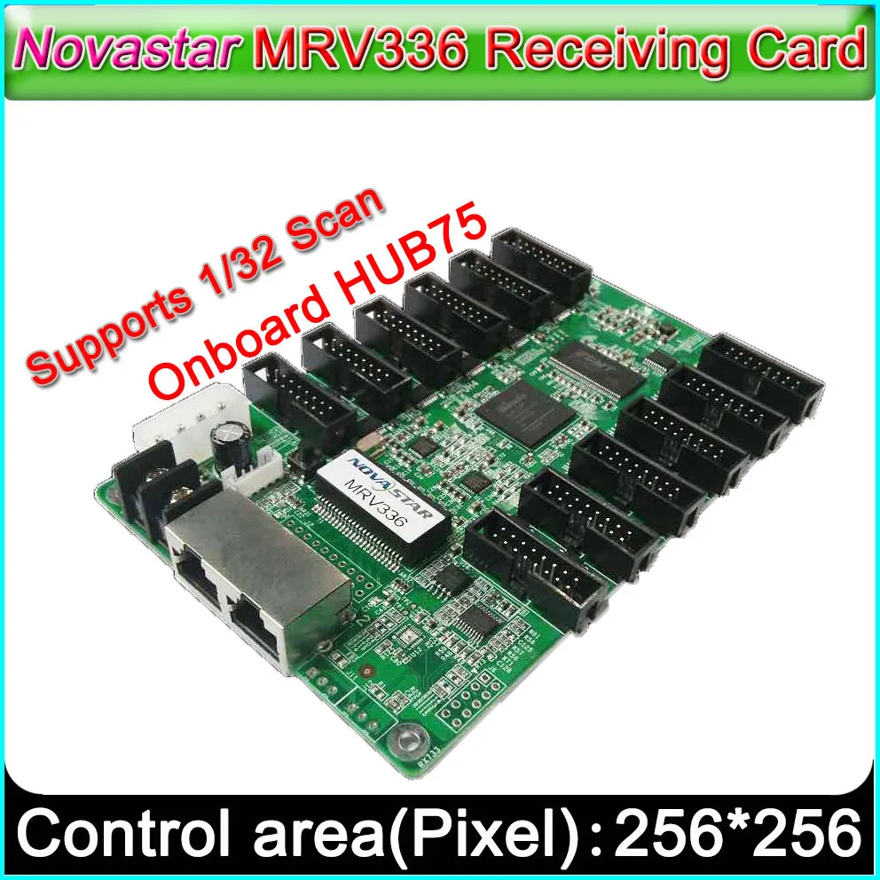 

MRV336 LED Displays receiving Card Support 1/32 Scan,Outdoor Indoor Full Color P2.5-P10 LED Video Display controller