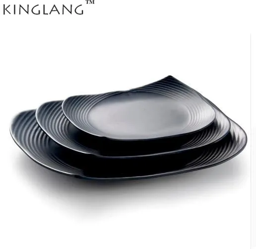 

KINGLANG Plastic Melamine Sushi Display Plate Bar Hotel New Design Plate Tableware