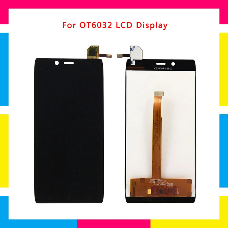 

5pcs LCD Display Screen With Touch Screen Digitizer Assembly For Alcatel One Touch Idol Alpha 6032 OT6032 6032X 6032a