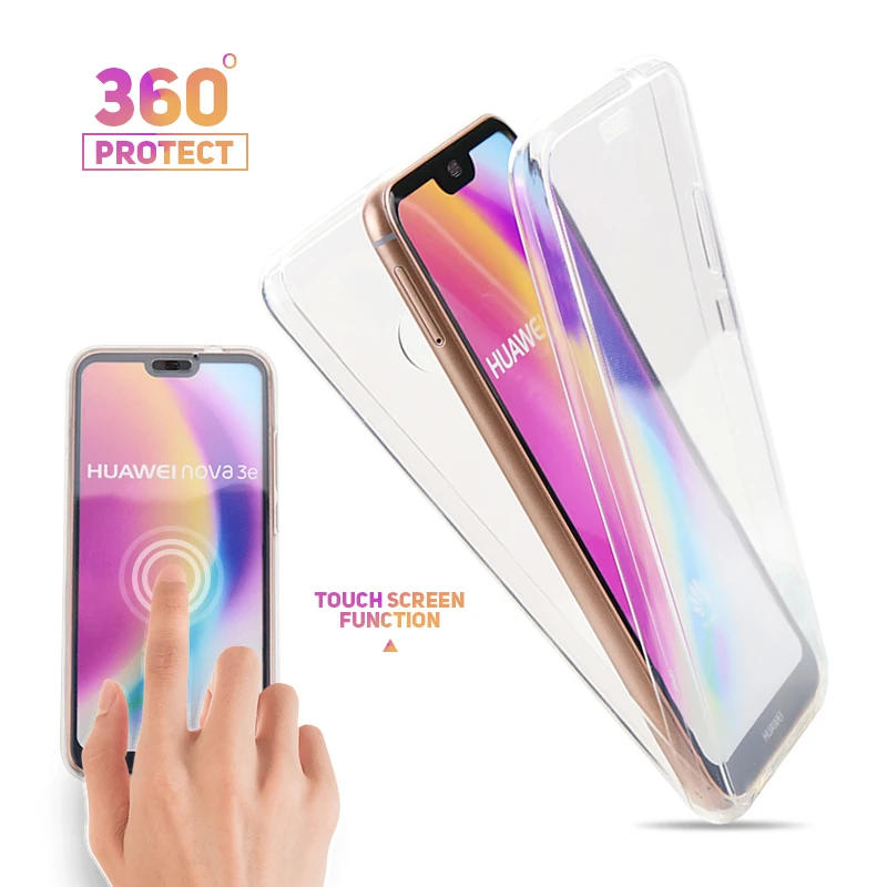 

360 Full Cover Phone Case For Huawei P30 Mate20 Pro Lite TPU Protective Cover For Huawei Y9 Y6 Y7 Pro Y7 prime 2019 Case Cover