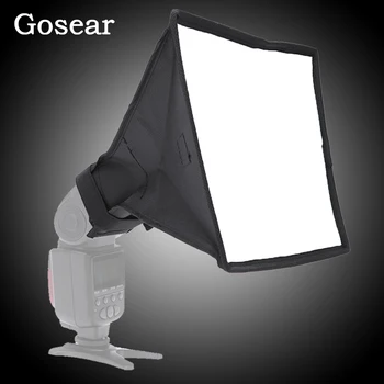 

Gosear 17 x 15cm Foldable Photography Flash Softbox Diffuser Soft Box for Canon Nikon Sony Pentax DSLR Camera Accessories