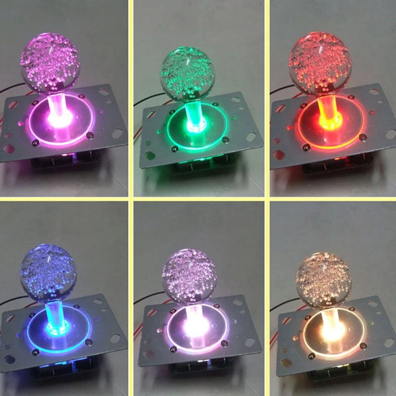 

Colorful Illuminated LED Joystick Switchable from 8 way to 4 way For Arcade jamma mame game DIY parts