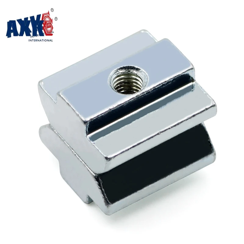 AXK 100 шт 50 20 штук 10 цинковый пластина с покрытием M3 M4 M5 M6 M8 T Block гайки для Алюминий