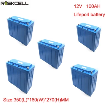 

No taxes 5pcs/lot factory price 12V 100Ah LiFePO4 battery pack for electric scooters, backup power system
