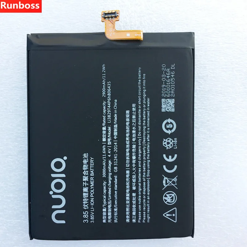 

New 3000mAh Battery Li3829T44P6h806435 For ZTE Nubia Z11, Nubia Z11 Dual SIM TD-LTE, NX531, NX531J Mobile Phone Battery