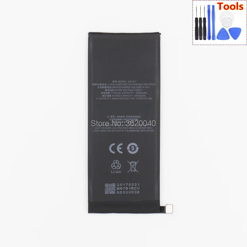 GND BA791 Replacement Battery For mei zu PRO7 M792C M792C-L M792M-L M792Q M792Q-L Built-in Li-ion bateria Li-Polymer Batterie | Мобильные