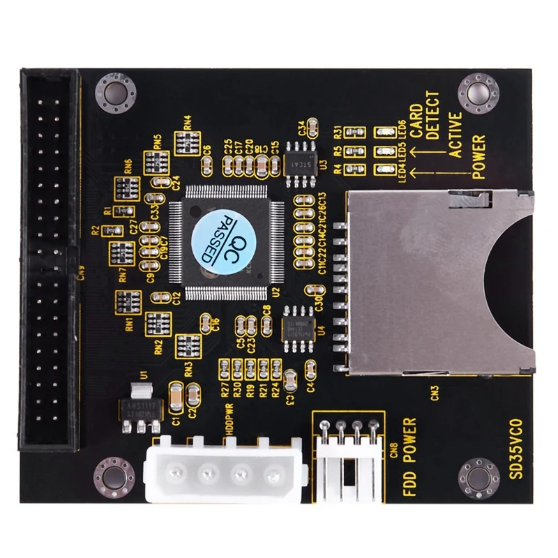 

SD SDHC SDXC MMC Card to IDE 40Pin 3.5inch Male Adapter
