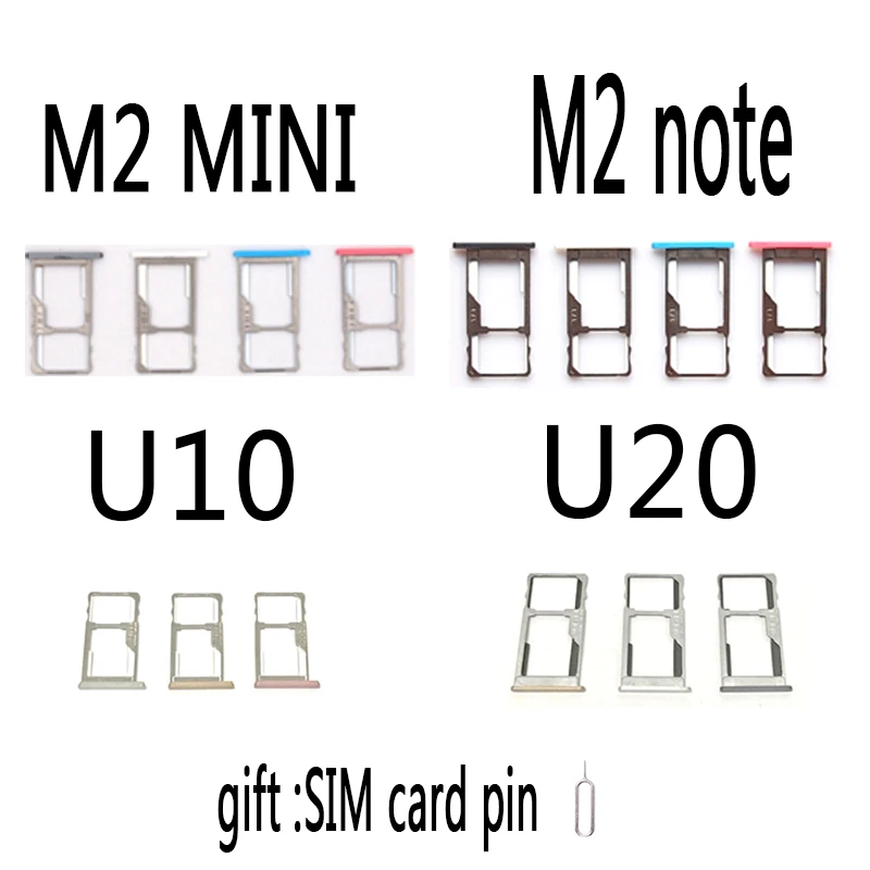 

For Meizu M2 Mini Note U10 U20 SIM Card Slot Tray Replacement phone small parts free shipping