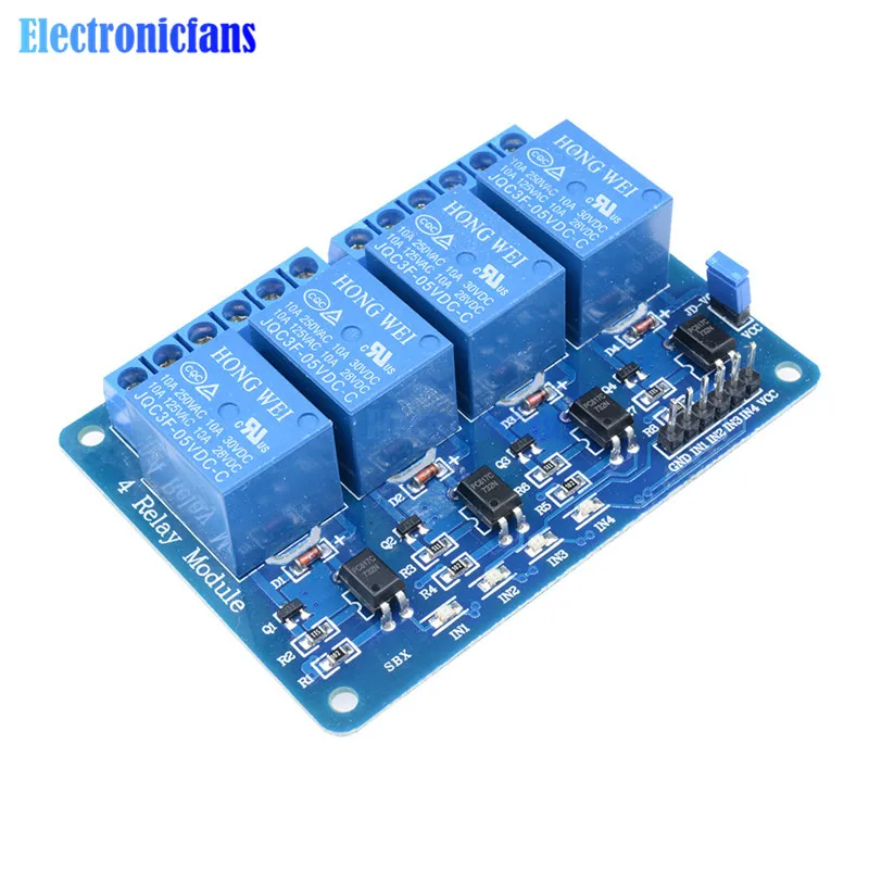 

5V 4 Channel Relay Module For Arduino 4-Channel Optocoupler Relay Control Board Home Smart Switch With LED Indicator Wholesales