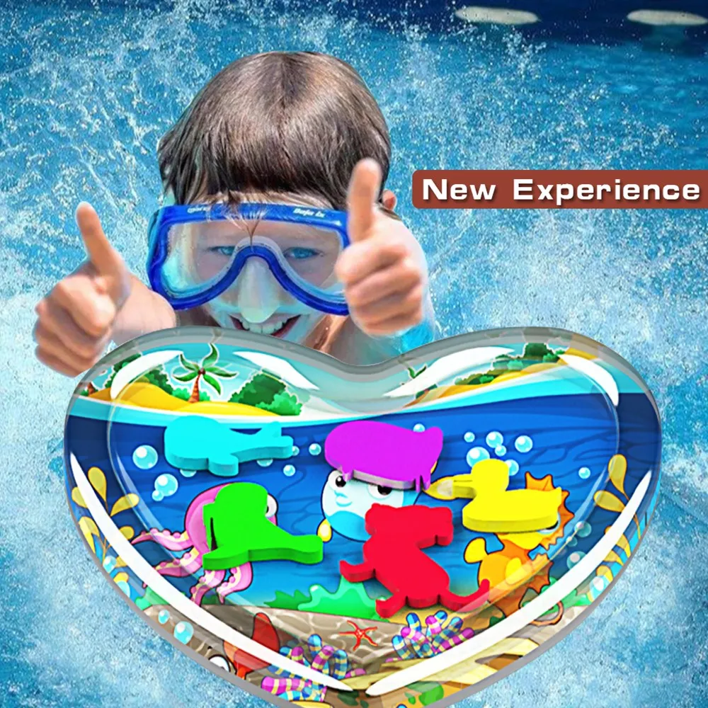 

Hot Sale Inflatable Baby Water Mat Infant Tummy Time Toddler Fun Activity Play Center For Sensory Stimulation Motor Skills