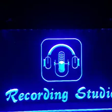 Студийный микрофон для записи 3 размера bar pub club 3d вывески led неоновый свет вывеска домашний декор ремесла