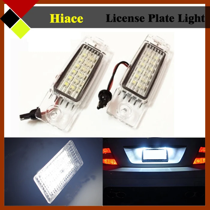 bright number plate lights