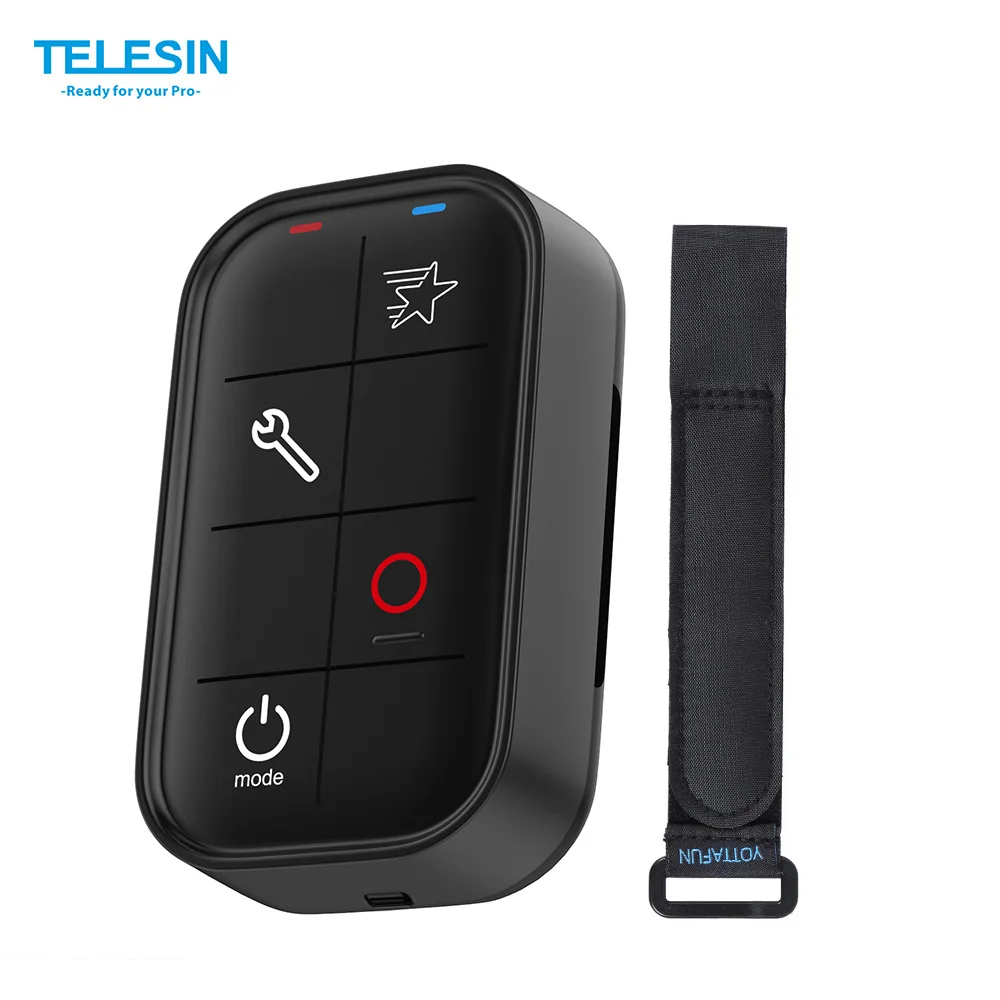 

TELESIN Smart Wireless Wi-Fi Remote Control Water-resistant for GoPro Hero 4/3+/3/4 Session Sports Action Camera