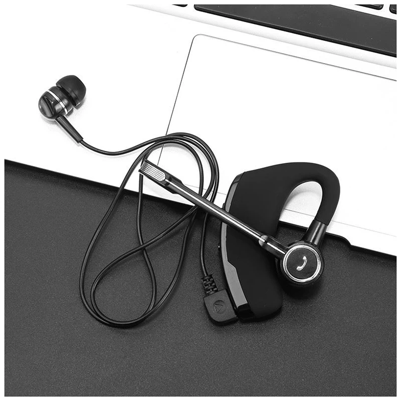 V8S Business Bluetooth Headset Wireless Earphone Car Bluetooth V4 1 Phone Handsfree MIC Music for iPhone Xiaomi Samsung