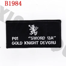 Вышивка патч США Спецназ ВМС команда Золотая команда Лев пользовательское имя Ленты текстовый бренд боевой тактика военный