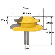 Cheap Free shipping 1PC Small Lock Miter Router Bit Anti-kickback 45 Degree 8mm Stock Shank Tenon Cutter for Woodworking Cheap Free shipping 1PC Small Lock Miter Router Bit Anti-kickback 45 Degree 8mm Stock Shank Tenon Cutter for Woodworking