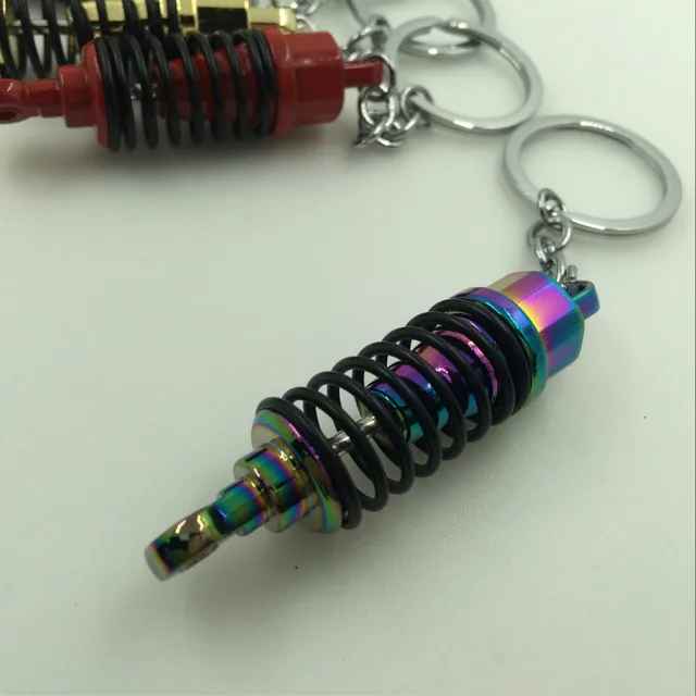 10pcs/lot shock absorber keychain key ring coilover damper key chain
