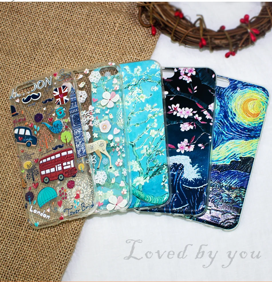 !ACCEZZ TPU Soft Cartoon 3D Protective Back Cover For Apple iphone 66s78 Plus Case Creative Patterned Phone Shell Funda Coque (3)