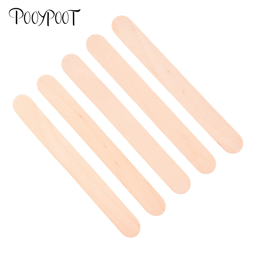 Pooypoot 10 шт./компл. деревянная лопатка крем для удаления волос Stick воск депиляции