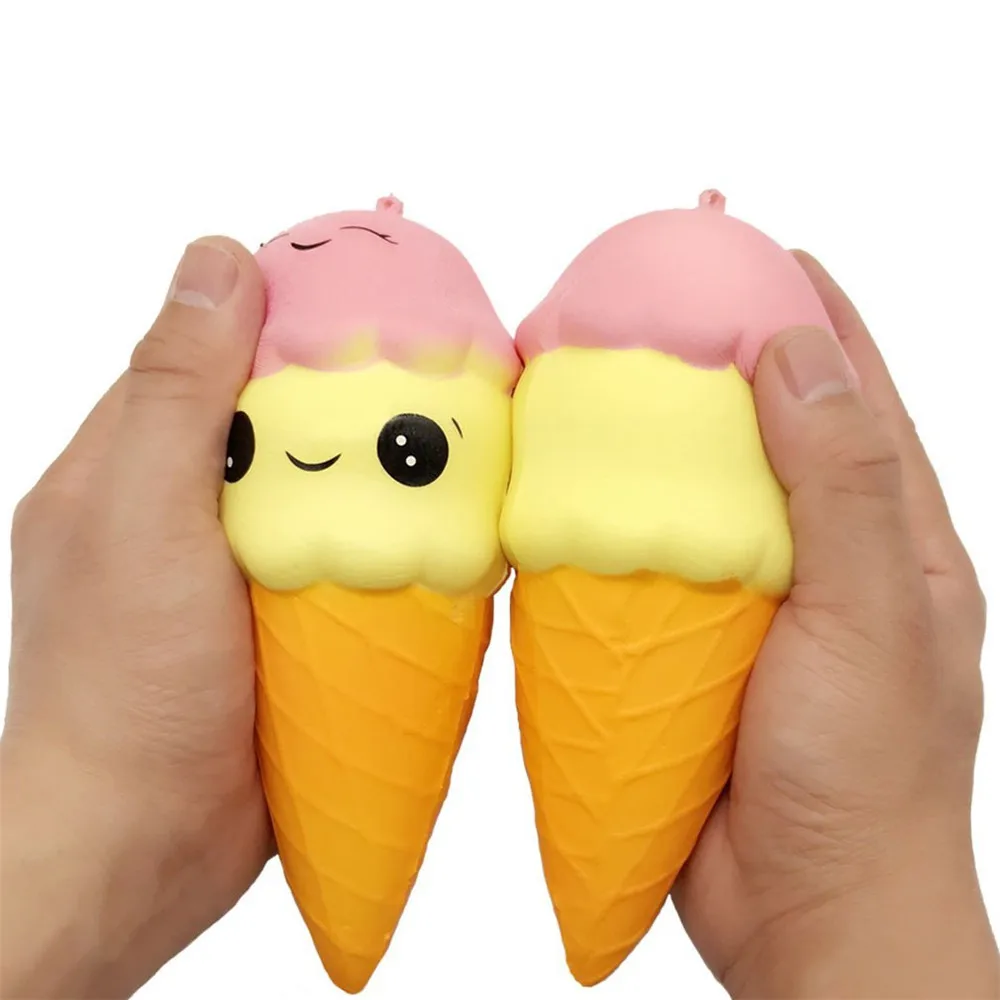 

Hot Sale Squeeze Exquisite Fun Ice Cream Scented Squishy Charm Slow Rising Simulation antistress funny gadgets interesting toys