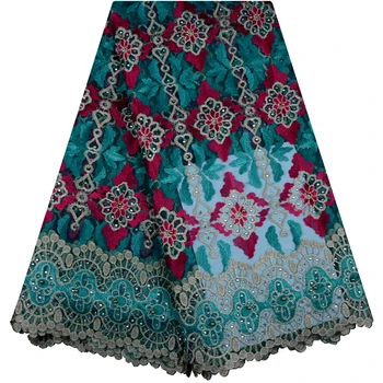 

2018 Latest French Nigerian Laces Fabrics High Quality Tulle African Laces Fabric For Party Dress A880