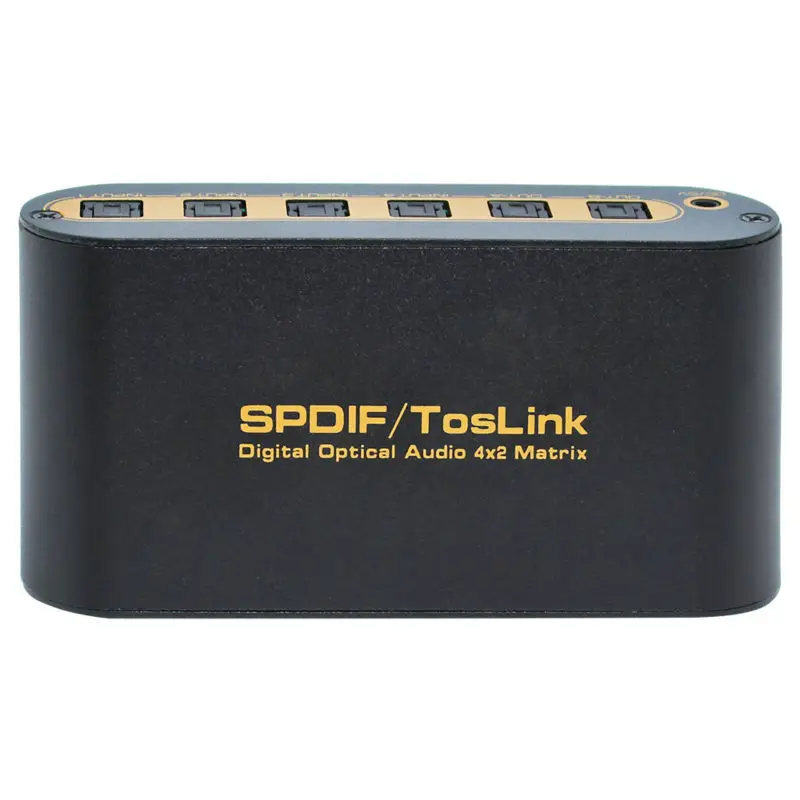 3 PCS NEW High Quality Portable SPDIF / Toslink Digital Optical Audio 4 Inputs / 2 Outputs 4 * 2 True Fiber Matrix with Remote 3 PCS NEW High Quality Portable SPDIF / Toslink Digital Optical Audio 4 Inputs / 2 Outputs 4 * 2 True Fiber Matrix with Remote