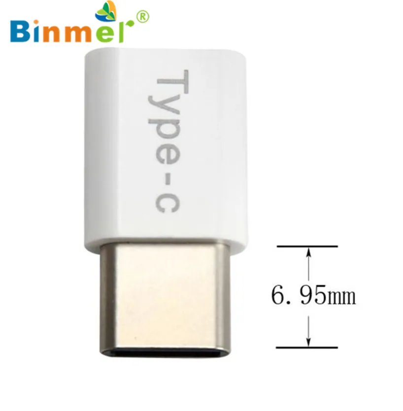 Binmer 2017 USB адаптер 10 шт. USB-C Тип-C на Micro USB данных зарядный адаптер для huawei P9 Freeshiping Sep 12