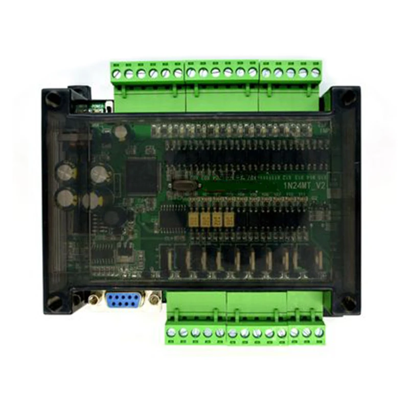 

1Pc Industrial Board Plc Control Board FX1N 24MT With Black Case 4-channel Pulse Output DC24V 0.7A Support Gx-develoer Gx-work
