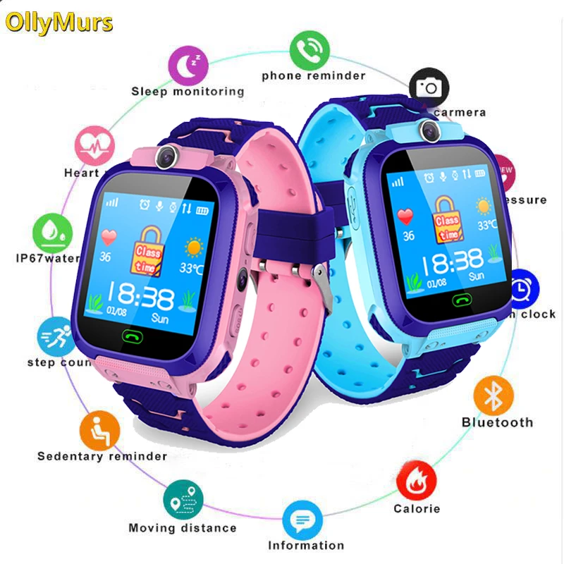 Водонепроницаемые Детские Смарт часы SOS Antil lost Smartwatch 2G sim карты трекер
