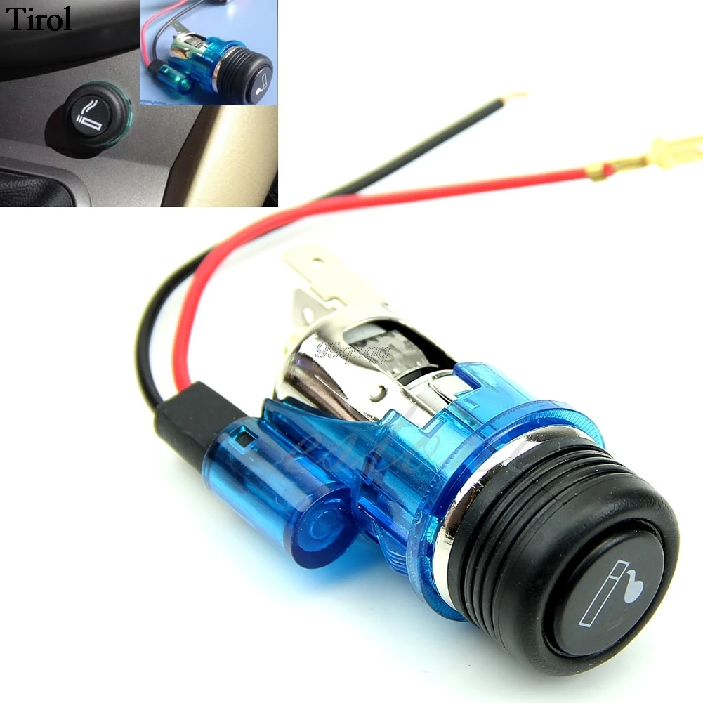 12V 120W Car Motorcycle Motorbike Cigarette Lighter Power Socket Plug