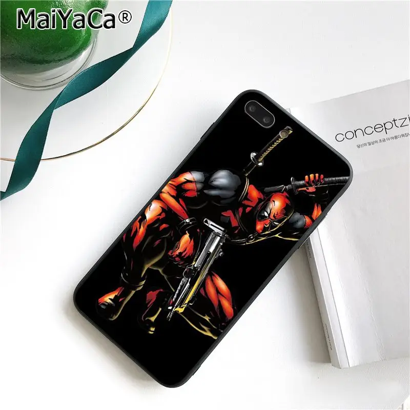 MaiYaCa классный Дэдпул из Вселенной Марвел чехол для телефона iphone 11 Pro 11Pro Max 8 7 6S Plus X XS MAX 5 5S SE XR - Цвет: A16