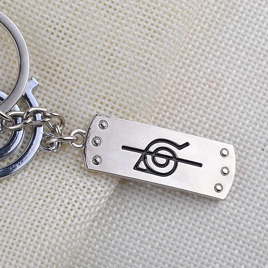 Аниме Наруто Узумаки Наруто с логотипом konoha Брелок высокого качества цепочка для ключей из металлического сплава аксессуары для персонажей подарок