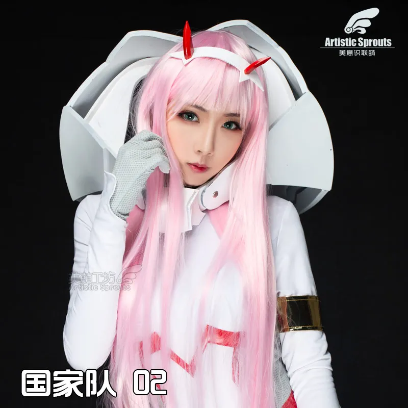 DARLING in the FRANXX 002 Zero два белых красных костюма для вождения костюм косплея униформа