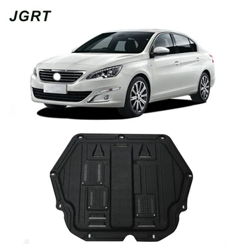 

Car styling For Peugeot 408 plastic steel engine guard For 408 2014-2018 Engine skid plate fender 1pc