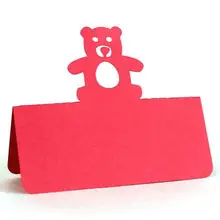 Пользовательские маленькие медведи крещение Ланч день рождения табло Свадебная стойка регистрации эскорт ребенок душ место карты