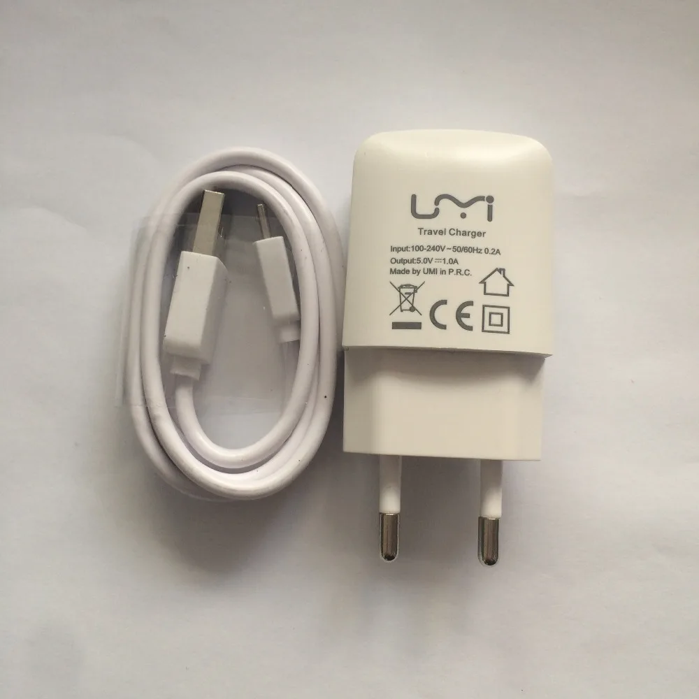 

New Travel Charger + USB Cable USB Line For Umi London MTK6580 Quad Core 5.0 inch 1280x720 HD Free Shipping