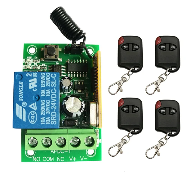 DC12V 24V 1CH 1 CH Беспроводной переключатель системы дистанционного управления