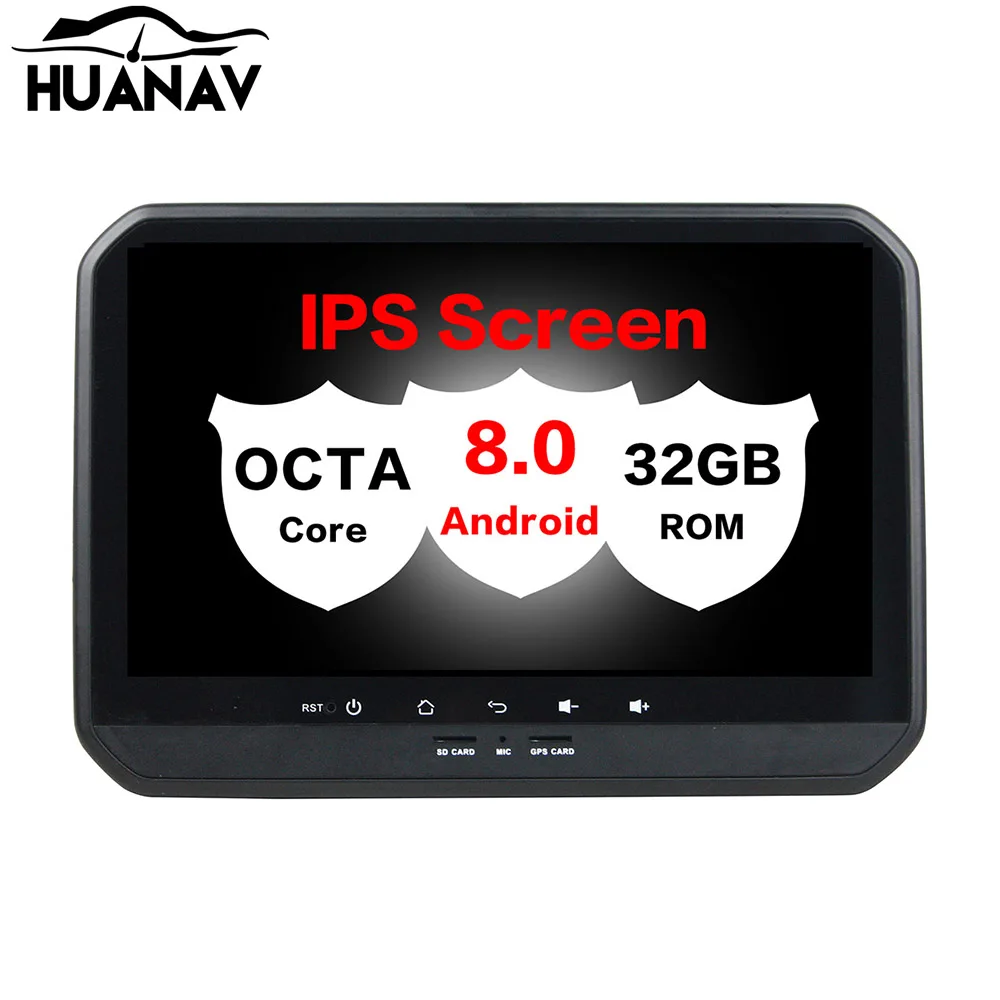 Perfect HUANVA Android 8.0 32G Car CD DVD Player GPS navigation For Suzuki IGNIS 2017 multimedia player tape recorder 8-Core navi Audio 2
