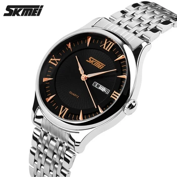

Top Luxury Brand SKMEI Men Watches Men Stainless Steel Male Clock Wristwatch Mens Quartz Casual Sport Watches Reloj Para Hombre