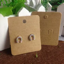 Популярные Новинки года крафтовые карточки под Сережки для 1 пара серьги Винтаж классический кулон Дисплей пользовательские карты цена логотипа Экстра минимальный объем заказа: 1000 шт