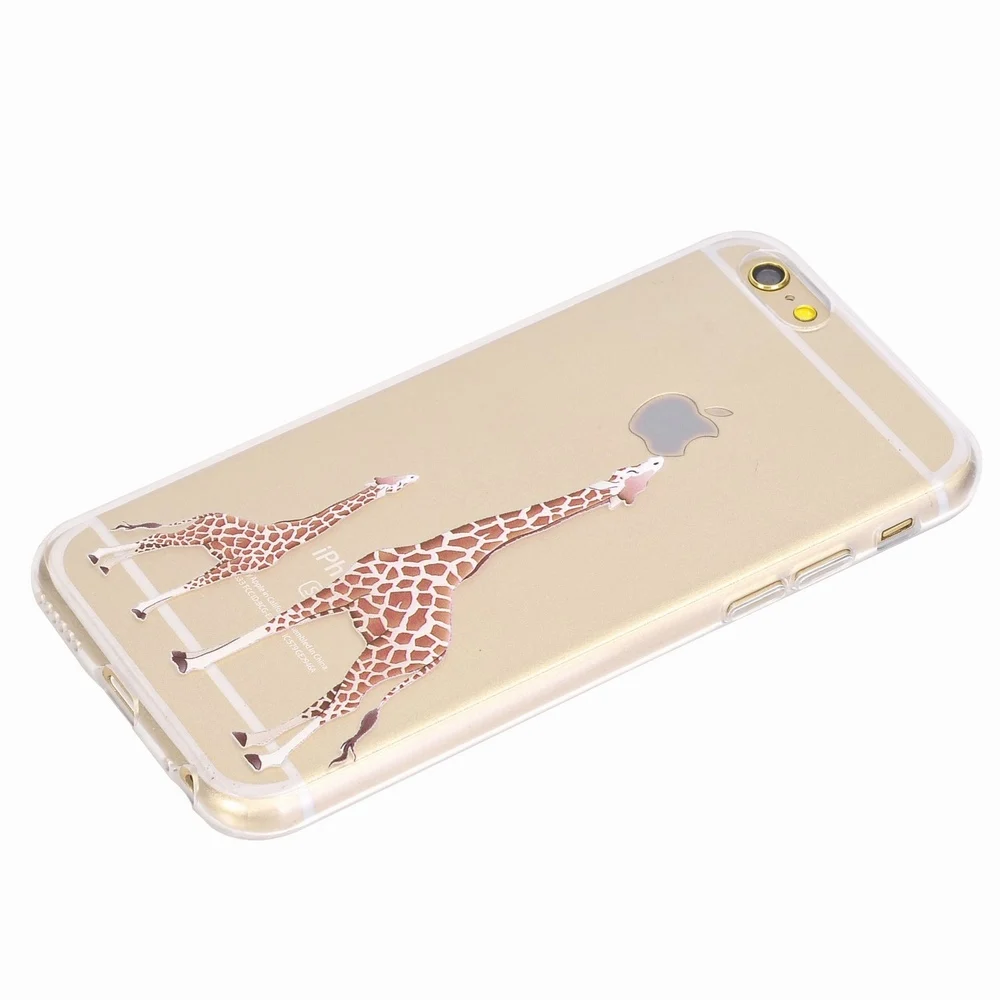 Portefeuille For iPhone X Case Giraffe Boys Basketball Clear Cute Ultra Thin Back Cover Case For Apple iPhone 8 Plus 7 6 6s 5 5S (2)