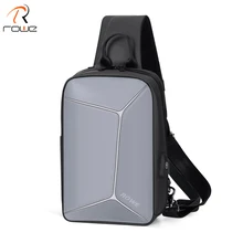 ROWE модная стереоскопическая Противоугонная нагрудная сумка мужская повседневная сумка через плечо usb зарядка Водонепроницаемая дорожная сумка