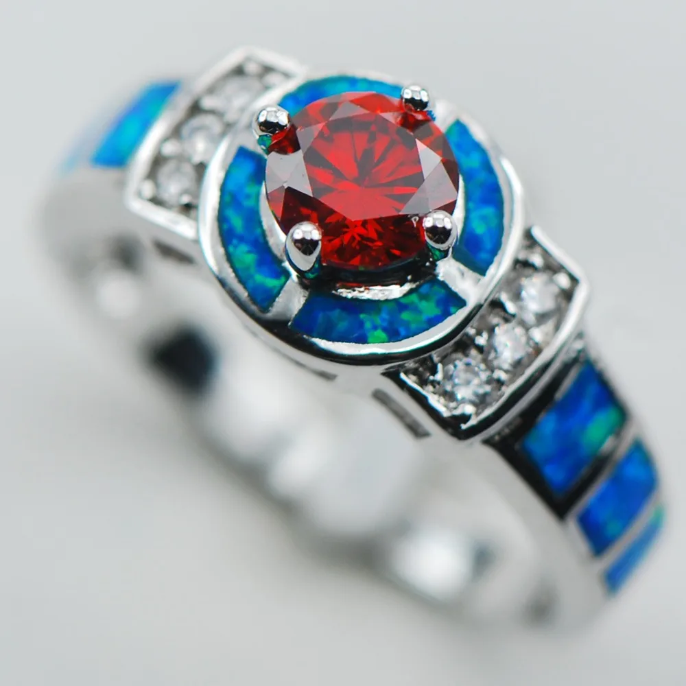 1.90 Cts 15x8x2.5 mm. Natural Matrix Opal Pear Cabochon Gemstone Blue Rainbow Color Ring size