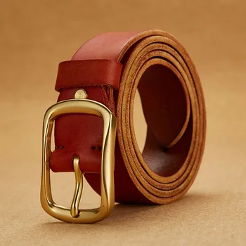

100%real leather natural skin belt men Hairy soft genuine leather strap designer belts genuine leather belt men ceinture homme