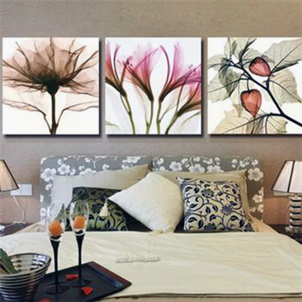 

Triptych Diy Diamond Embroidery Flowers 5D Diamond Painting Cross Stitch Rhinestone Diamond Mosaic Full Square Resin Decoration