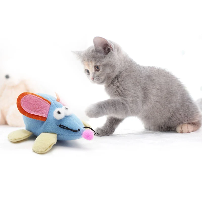 

Funny Simulation Mouse toy Cat Interactive Toys Mouse Pull Toy Rat Plush Large Ears Vibrating Rat Pet Supplies free shipping