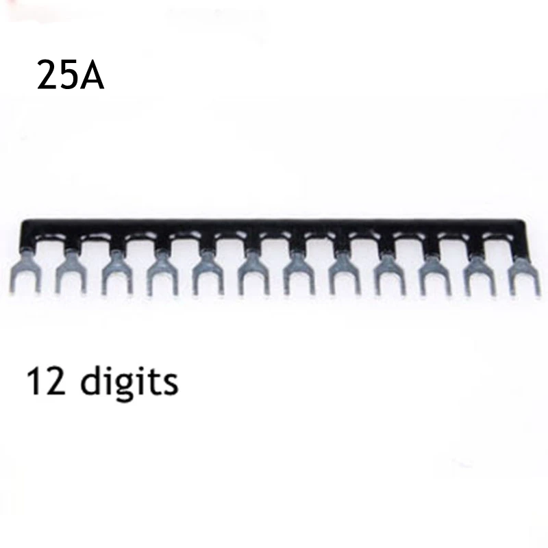 

1pcs TB-2512 Wiring Shorting Bar Connector 12digits Position Terminal Block 25A Connection Shorting Strip