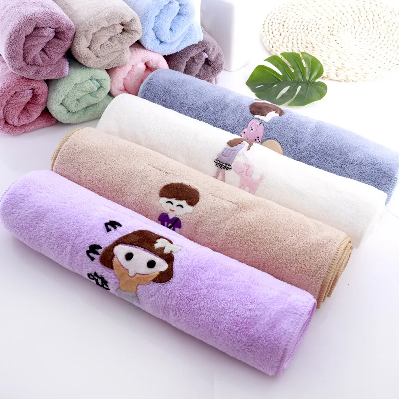 

Cute Cotton Beach Towels For Kids Adults Absorbent Terry Luxury Hand Bath Beach Face Sheet Quick-dry Sport Bathroom Sauna Towel