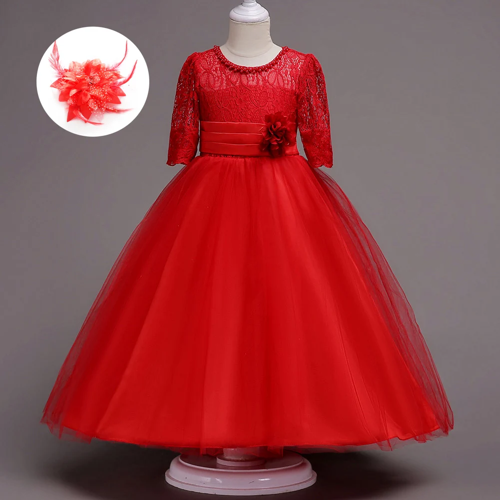 

European Designer Clothes for Kids Holiday Dresses for Girls 2018 Children Fashion Autumn Spring Party Dresses for Girls