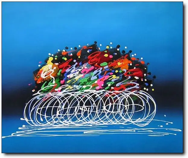 abstract bicycle art